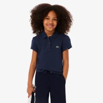 Polo Piqua à col festonné pour fille
