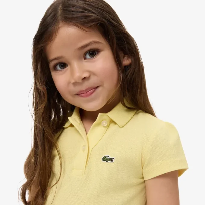 Polo Piqua à col festonné pour fille Polo Piqua à col festonné pour fille