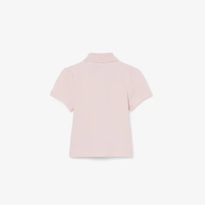 Polo Piqua à col festonné pour fille Polo Piqua à col festonné pour fille