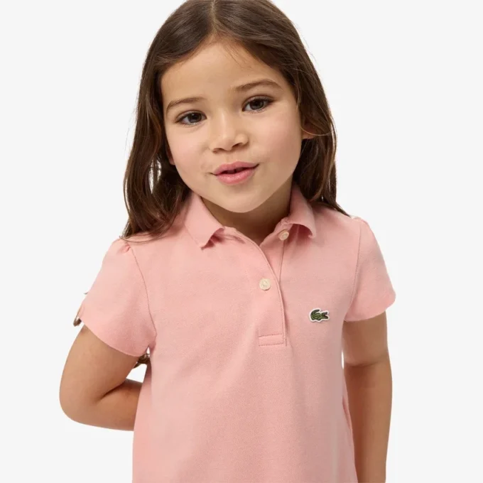 Polo Piqua à col festonné pour fille Polo Piqua à col festonné pour fille