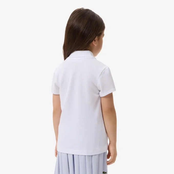 Polo Piqua à col festonné pour fille Polo Piqua à col festonné pour fille