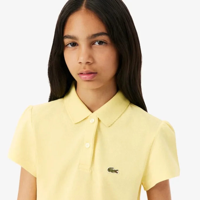 Polo Piqua à col festonné pour fille Polo Piqua à col festonné pour fille