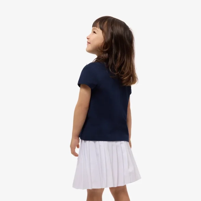 Polo Piqua à col festonné pour fille Polo Piqua à col festonné pour fille