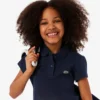 Polo Piqua à col festonné pour fille Polo Piqua à col festonné pour fille