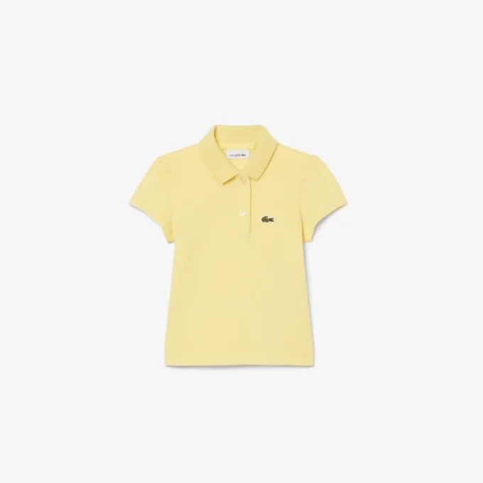 Polo Piqua à col festonné pour fille Polo Piqua à col festonné pour fille