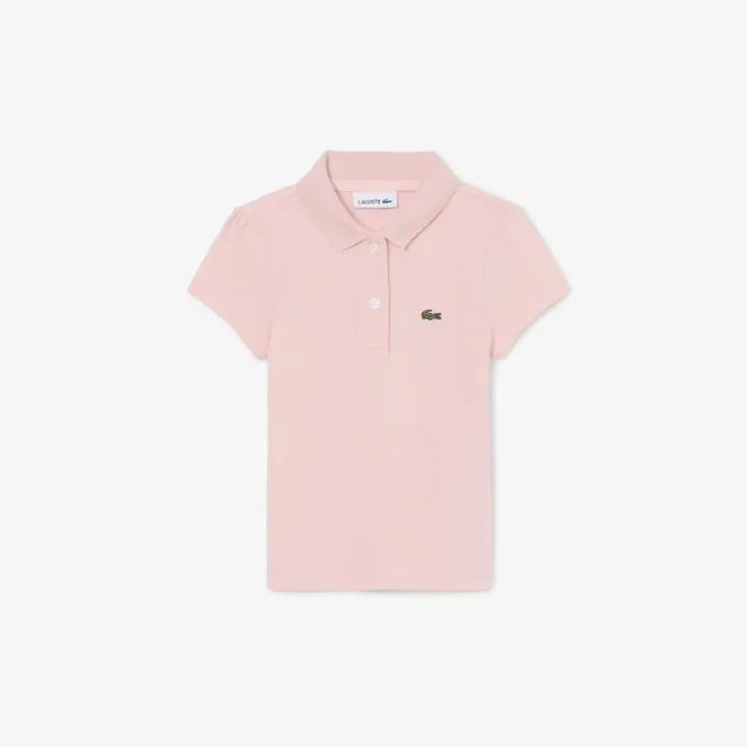 Polo Piqua à col festonné pour fille Polo Piqua à col festonné pour fille