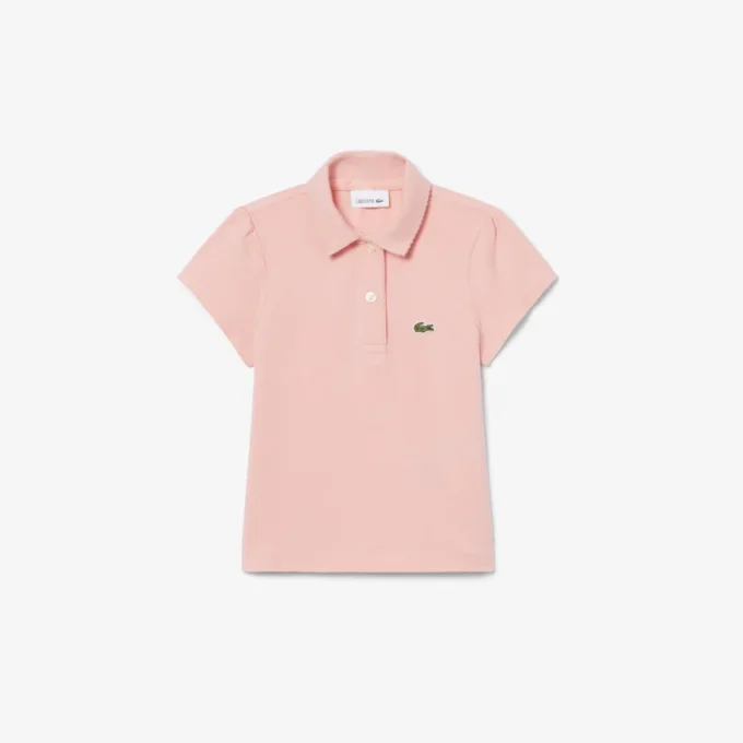 Polo Piqua à col festonné pour fille Polo Piqua à col festonné pour fille