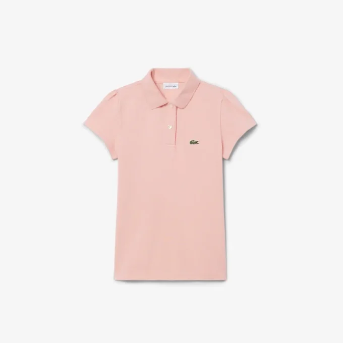 Polo Piqua à col festonné pour fille Polo Piqua à col festonné pour fille