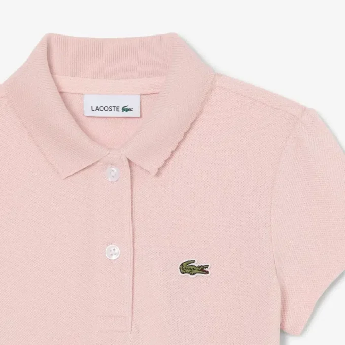 Polo Piqua à col festonné pour fille Polo Piqua à col festonné pour fille