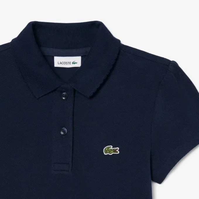 Polo Piqua à col festonné pour fille Polo Piqua à col festonné pour fille