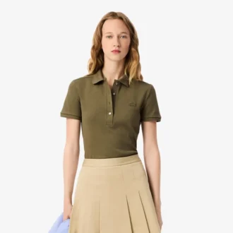 Polo Piqua slim stretch pour femme L.12.12