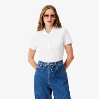 Polo Piqua slim stretch pour femme L.12.12