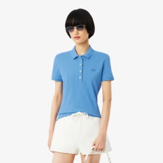 Polo Piqua slim stretch pour femme L.12.12