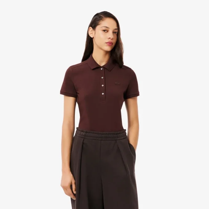 Polo Piqua slim stretch pour femme L.12.12 Polo Piqua slim stretch pour femme L.12.12