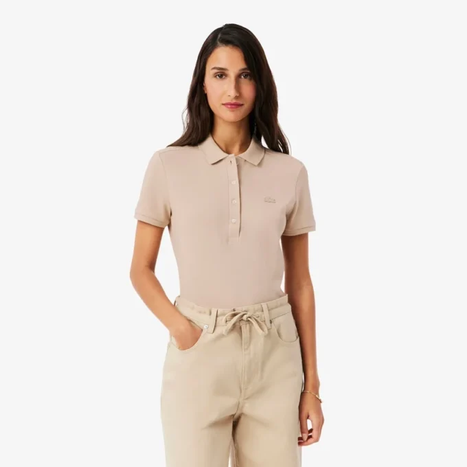 Polo Piqua slim stretch pour femme L.12.12