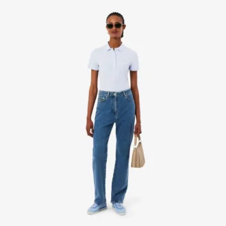Polo Piqua slim stretch pour femme L.12.12