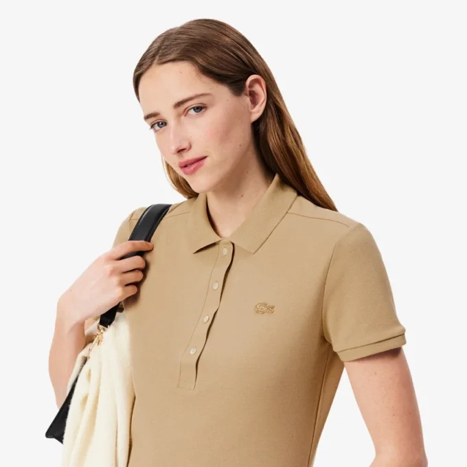 Polo Piqua slim stretch pour femme L.12.12