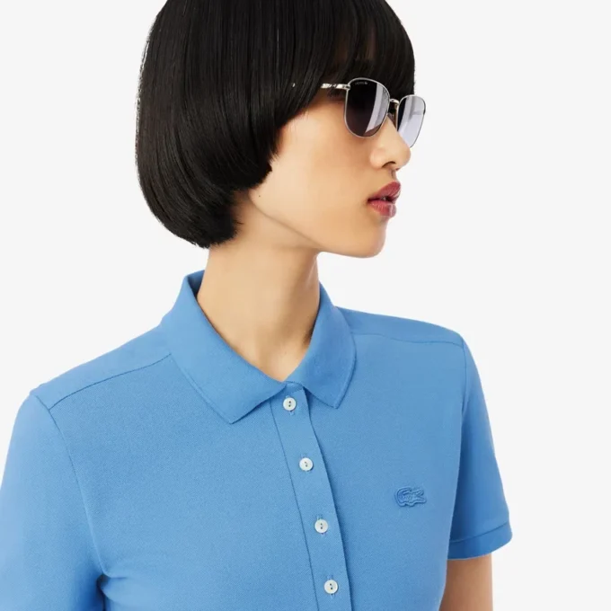 Polo Piqua slim stretch pour femme L.12.12 Polo Piqua slim stretch pour femme L.12.12