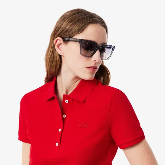 Polo Piqua slim stretch pour femme L.12.12