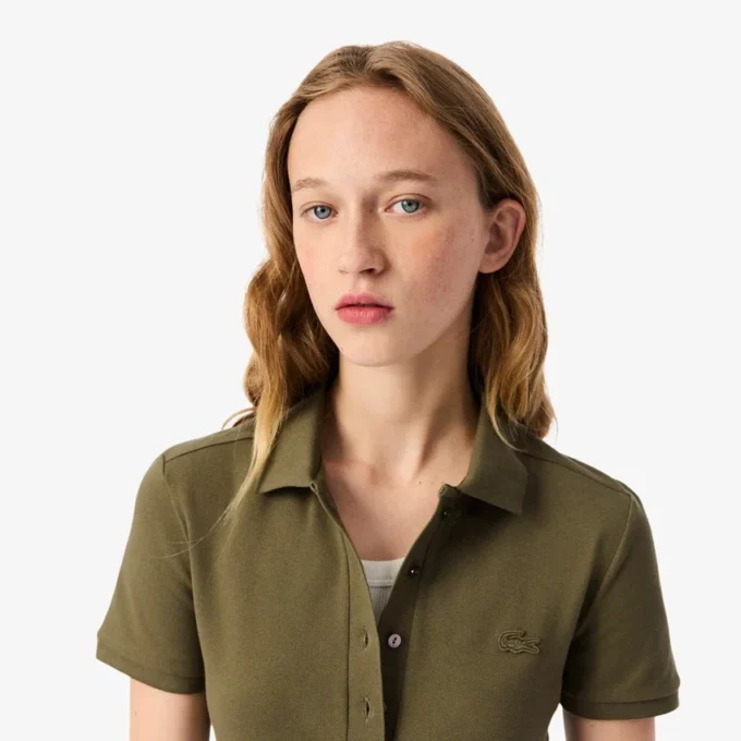 Polo Piqua slim stretch pour femme L.12.12