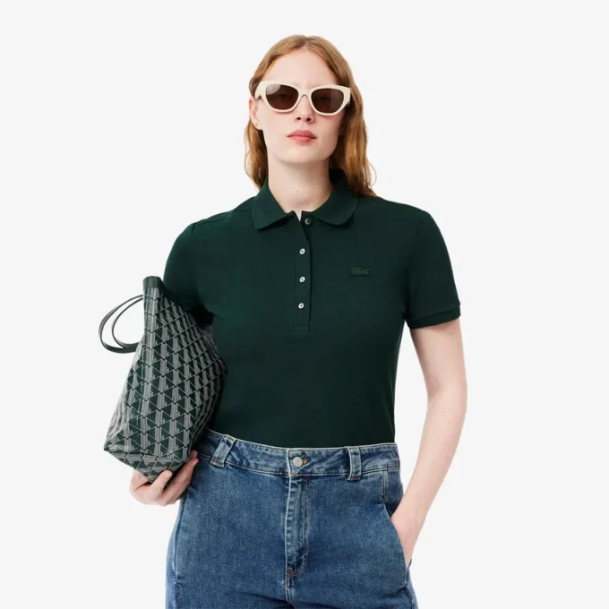 Polo Piqua slim stretch pour femme L.12.12 Polo Piqua slim stretch pour femme L.12.12