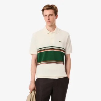 Polo rayé classique pour homme, fabriqué en France