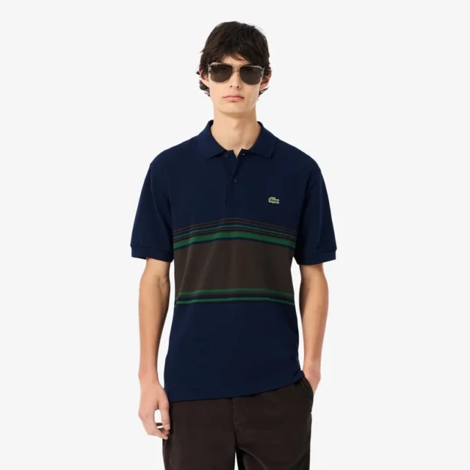 Polo rayé classique pour homme, fabriqué en France Polo rayé classique pour homme, fabriqué en France