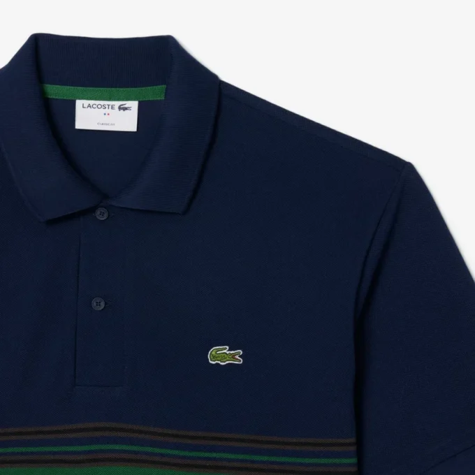 Polo rayé classique pour homme, fabriqué en France Polo rayé classique pour homme, fabriqué en France