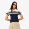 Polo rayé slim fit pour femme, fabriqué en France Polo rayé slim fit pour femme, fabriqué en France