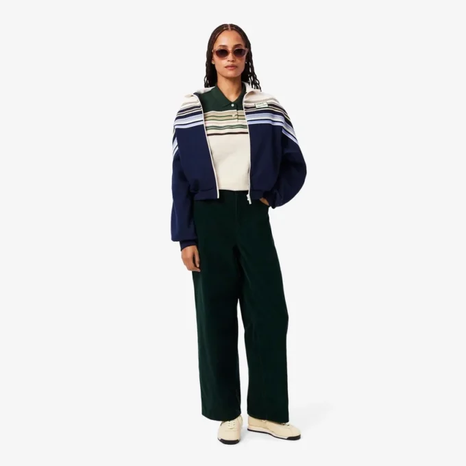 Polo rayé slim fit pour femme, fabriqué en France Polo rayé slim fit pour femme, fabriqué en France