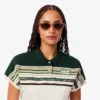 Polo rayé slim fit pour femme, fabriqué en France Polo rayé slim fit pour femme, fabriqué en France