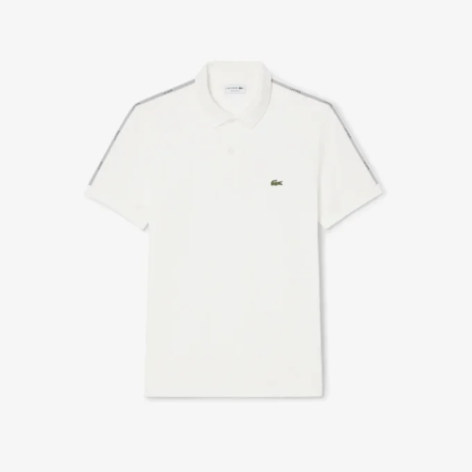 Polo à rayures et logo, coupe classique Polo à rayures et logo, coupe classique