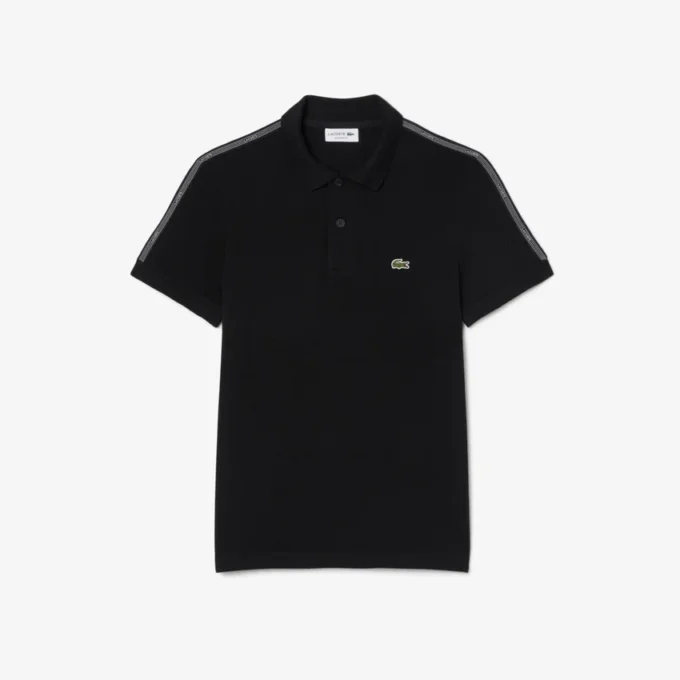 Polo à rayures et logo, coupe classique Polo à rayures et logo, coupe classique