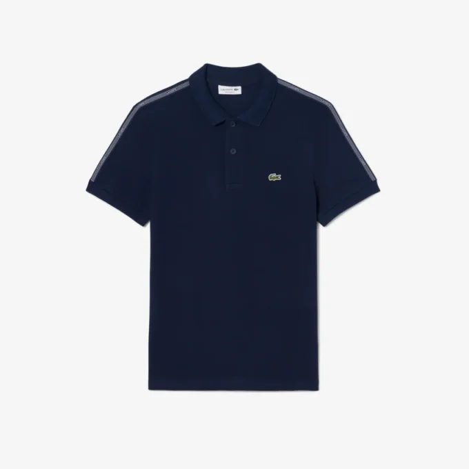 Polo à rayures et logo, coupe classique Polo à rayures et logo, coupe classique