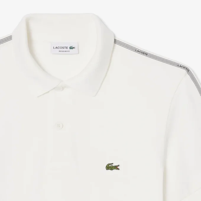 Polo à rayures et logo, coupe classique Polo à rayures et logo, coupe classique