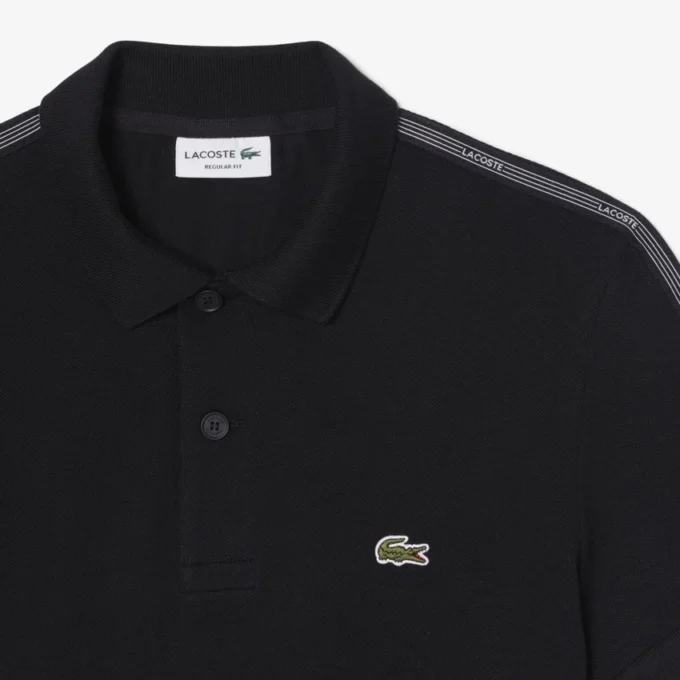 Polo à rayures et logo, coupe classique Polo à rayures et logo, coupe classique