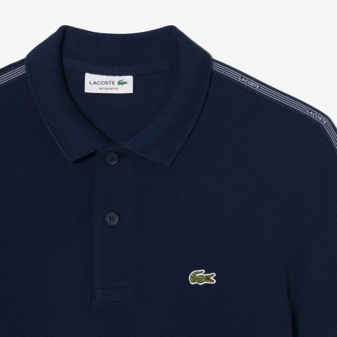 Polo à rayures et logo, coupe classique Polo à rayures et logo, coupe classique