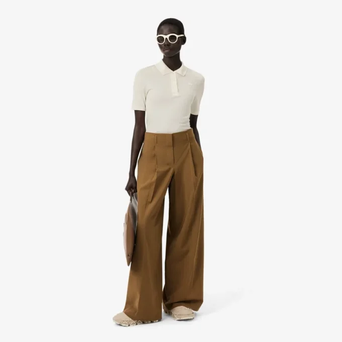 Polo Runway Slim Fit en soie Mini-Piqua Polo Runway Slim Fit en soie Mini-Piqua