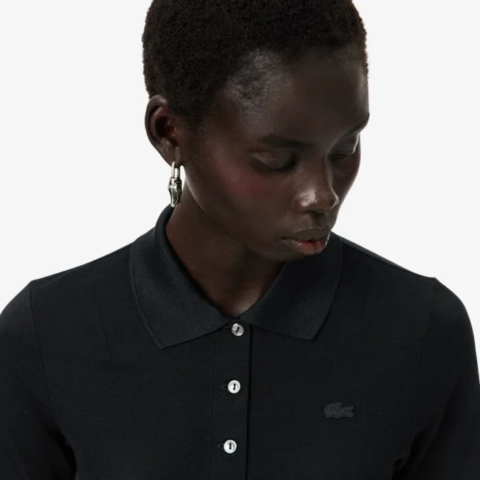 Polo Runway Slim Fit en soie Mini-Piqua Polo Runway Slim Fit en soie Mini-Piqua