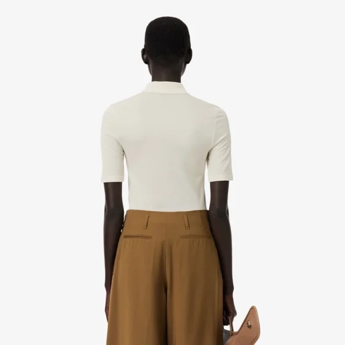 Polo Runway Slim Fit en soie Mini-Piqua Polo Runway Slim Fit en soie Mini-Piqua