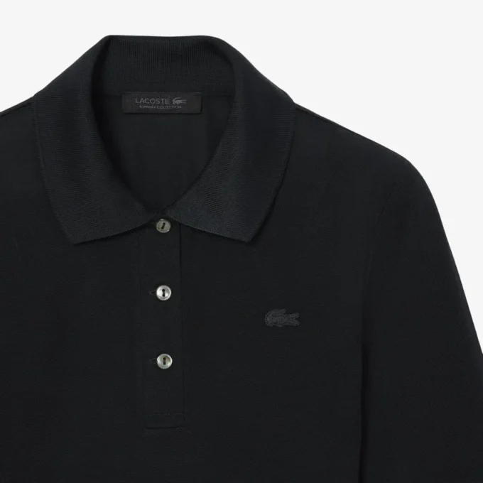 Polo Runway Slim Fit en soie Mini-Piqua Polo Runway Slim Fit en soie Mini-Piqua