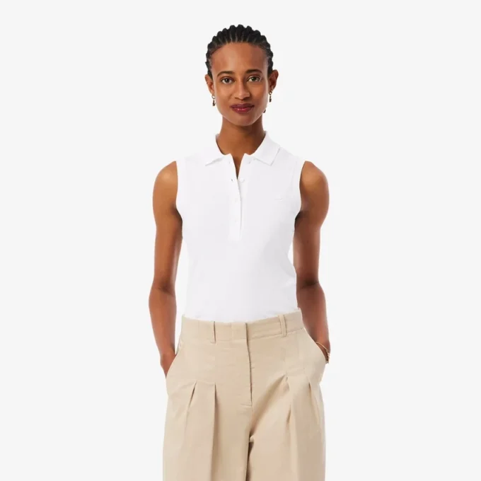 Polo sans manches stretch L.12.D Slim Fit pour femme Polo sans manches stretch L.12.D Slim Fit pour femme