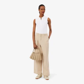 Polo sans manches stretch L.12.D Slim Fit pour femme