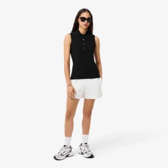Polo sans manches stretch L.12.D Slim Fit pour femme