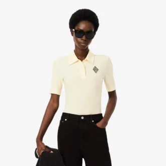 Polo slim fit brodé