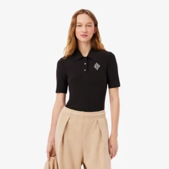 Polo slim fit brodé