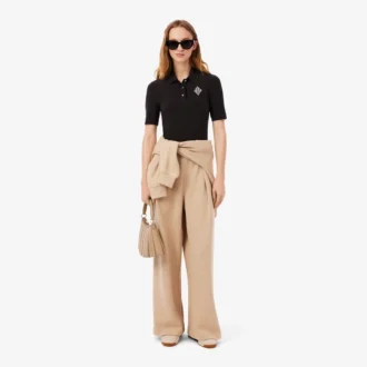 Polo slim fit brodé
