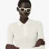 Polo slim fit à manches longues en soie Runway Polo slim fit à manches longues en soie Runway