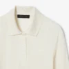 Polo slim fit à manches longues en soie Runway Polo slim fit à manches longues en soie Runway