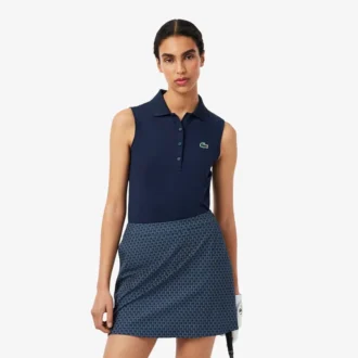 Polos de golf stretch slim fit anti-UV pour femme